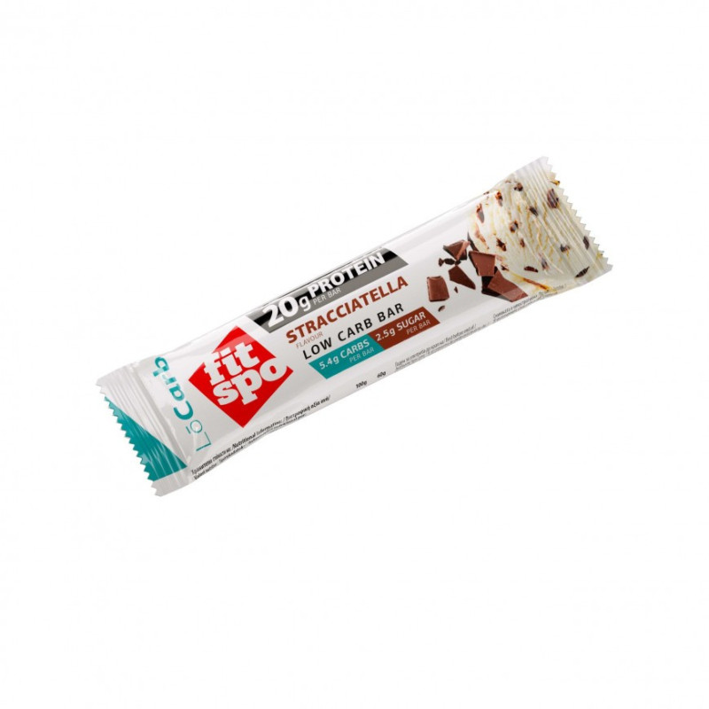 FitSpo - LoCarb Bar - Stracciatella 60G