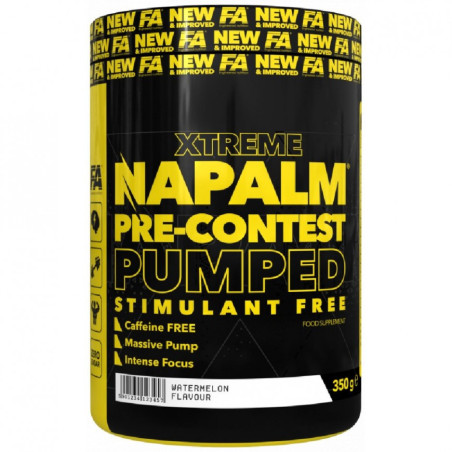 FA NUTRITION - NAPALM PRE-CONTEST PUMPED STIMULANT FREE 350 G