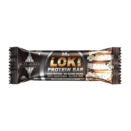 Proteinska ploščica Azgard Loki 50 g | Cookies & Cream