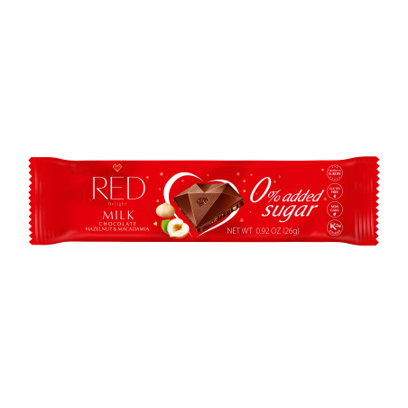 RED - Hazelnut and Macadamia Milk Chocolate Grab N Go 26g