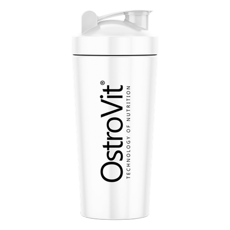 OstroVit - Shaker Steel 750 ml - White