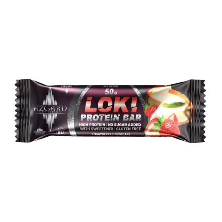 Azgard - Loki Protein Bar 50g - Strawberry Cheesecake|EXP: 30.11.2025