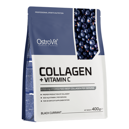 Kolagen v prahu OstroVit + Vitamin C 400 g | Goveji kolagen