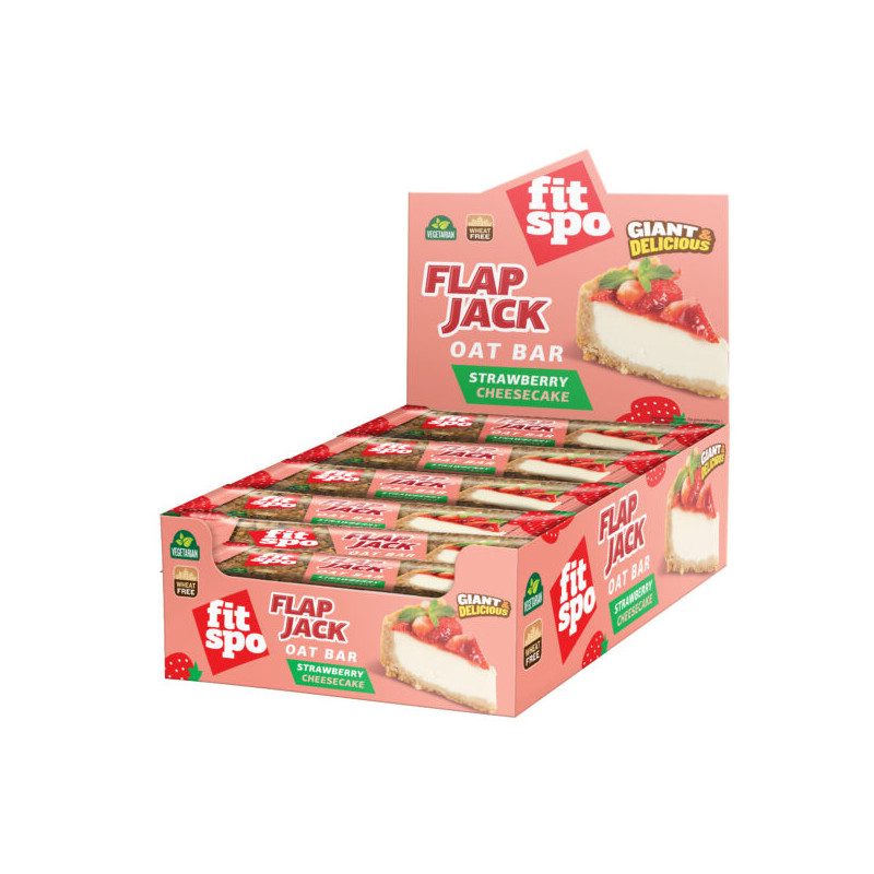FitSpo - Flap Jack - Strawberry Cheesecake 12x90G