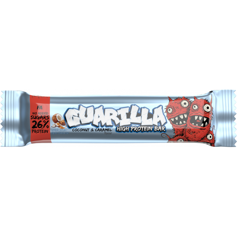 FA NUTRITION - GUARILLA HIGH PROTEIN BAR - Coconut & Caramel 48g