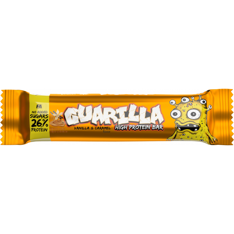 FA NUTRITION - GUARILLA HIGH PROTEIN BAR - Vanilla & Caramel 49g