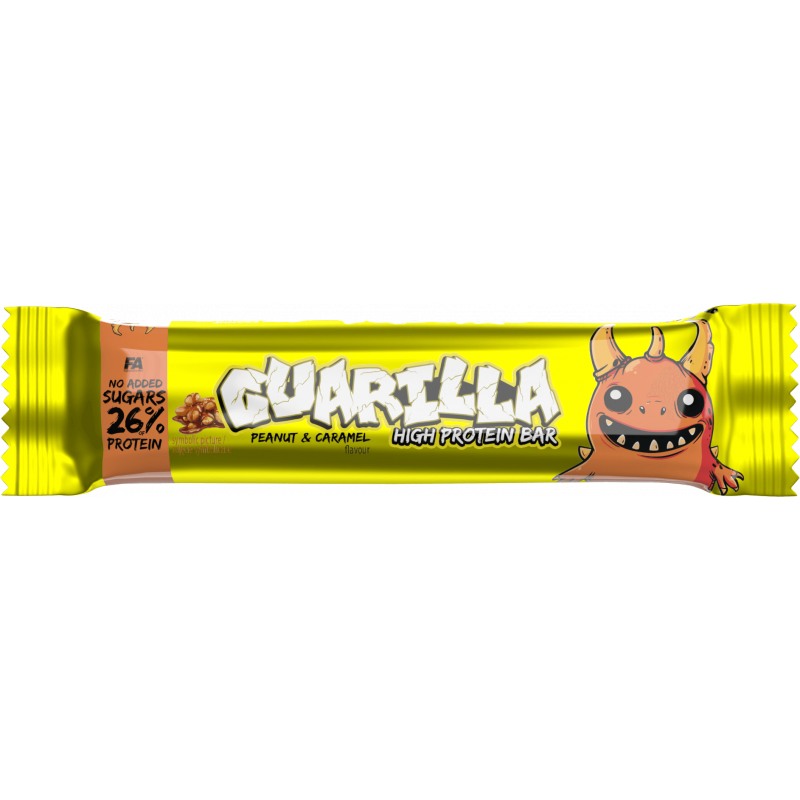 FA NUTRITION - GUARILLA HIGH PROTEIN BAR - Peanut & Caramel 49g