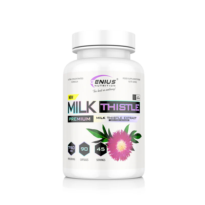 Pegasti badelj Genius Nutrition Milk Thistle 90 kapsul