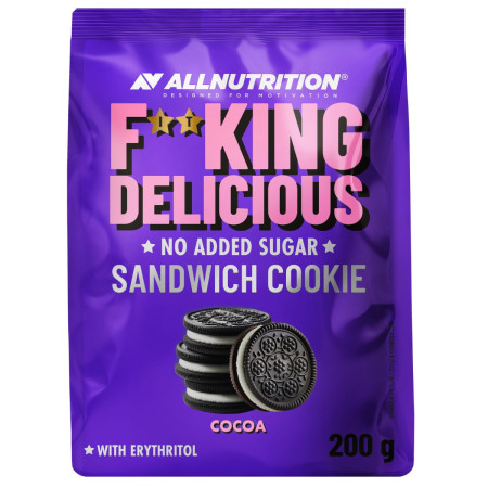 ALLnutrition - Delicious Sandwich Cookie - COCOA 200g|EXP: 30.03.2026