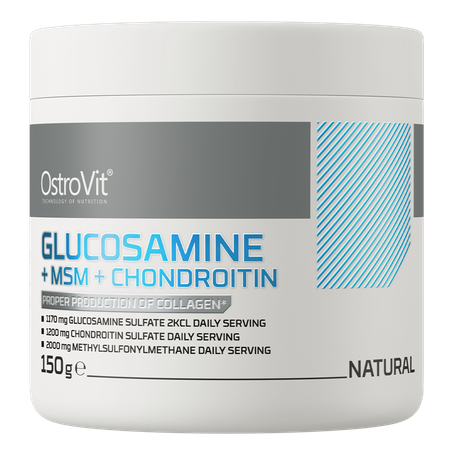 OstroVit - Glucosamine + MSM + Chondroitin 150 g natural|EXP: 08.05.2026