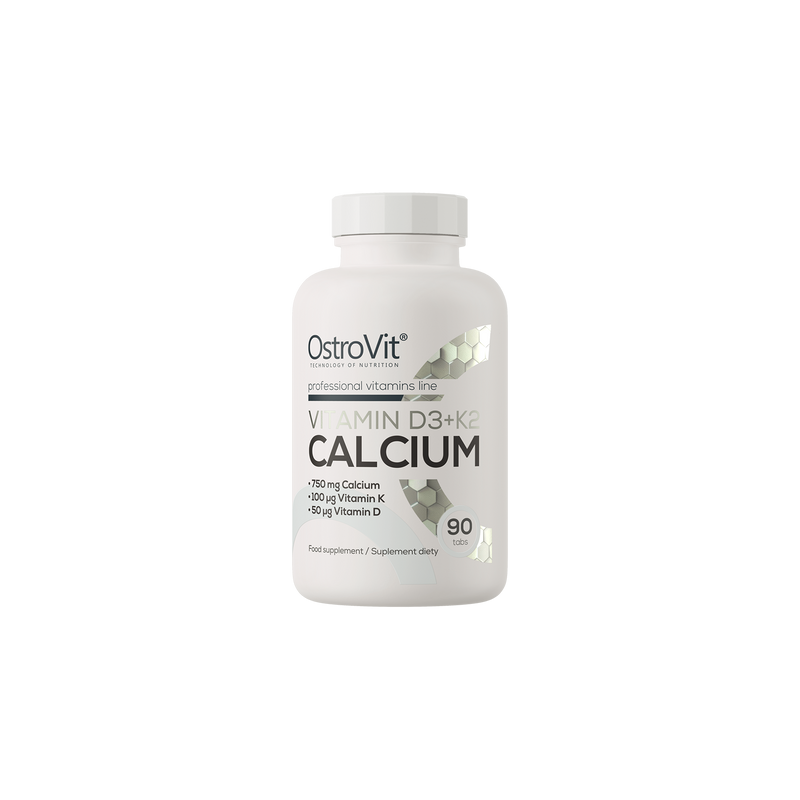 OstroVit - Vitamin D3 + K2 + Calcium (90 tab.)