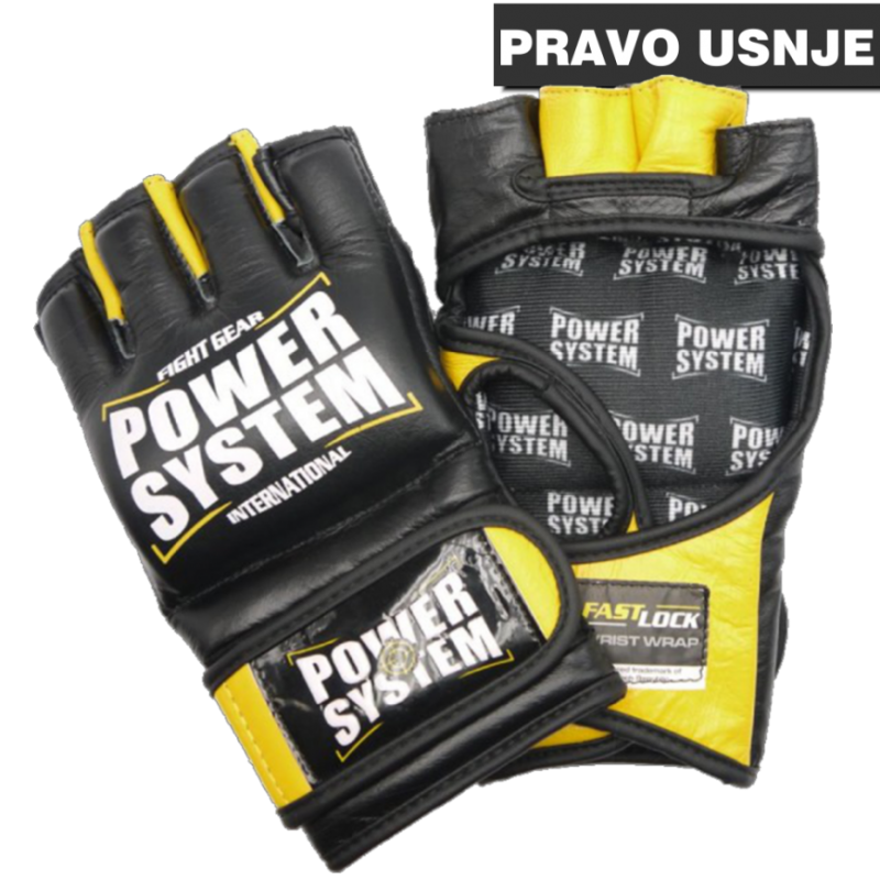 PowerSystem - MMA Rokavice - Rumene