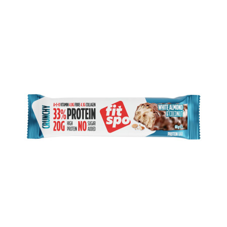 FitSpo - CRUNCHY Protein Bar - Coconut & Almond 60G