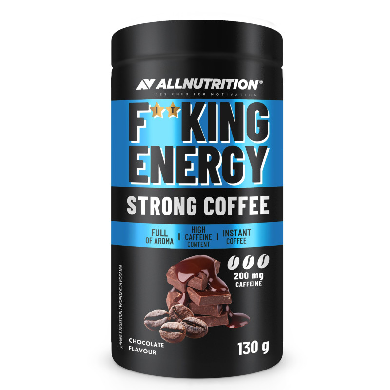 ALLnutrition - Strong Coffee - Chocolate 130g|EXP: 31.08.2026