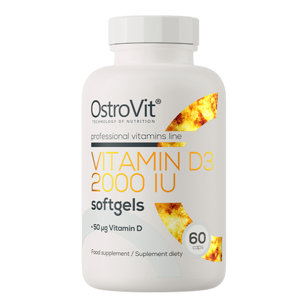 OstroVit - Vitamin D3 2000 IU - (60 kaps.)