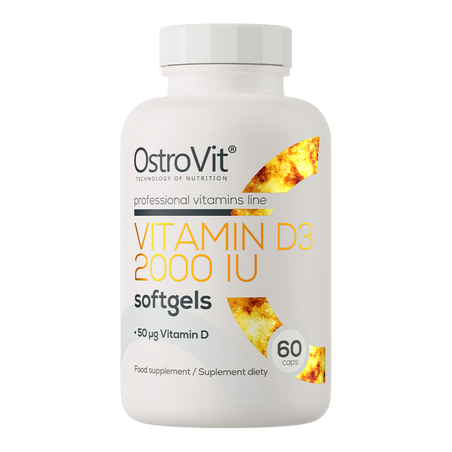 OstroVit - Vitamin D3 2000 IU - (60 kaps.)