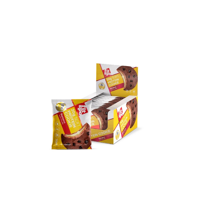 Beljakovinski piškoti FitSpo 10×70 g | Banana