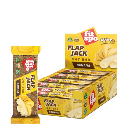 Ovsene ploščice FitSpo Flapjack 12×80 g | Banana