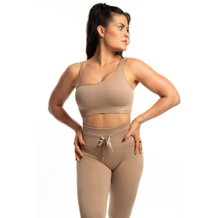 TIMME -  Sport Bra Ribbed 2.0 - Sand Beige