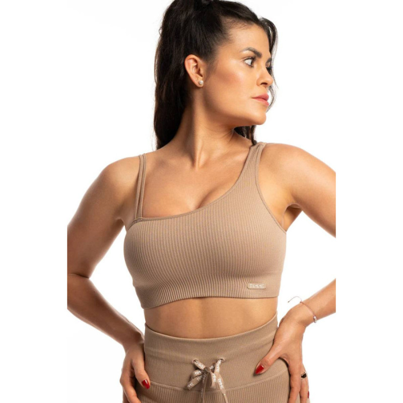 TIMME -  Sport Bra Ribbed 2.0 - Sand Beige