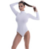 TIMME -  Long sleeve turtleneck bodysuit - White