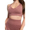TIMME -  Sports bra Monogram 2.0 - Rouge