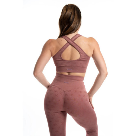 TIMME -  Sports bra Monogram 2.0 - Rouge