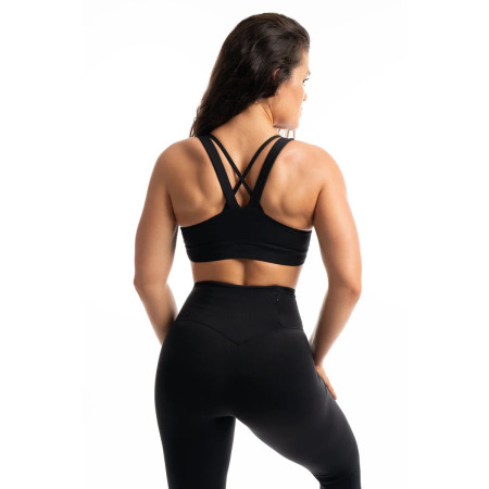 TIMME -  Push-up sports bra Vitall - Deep Black