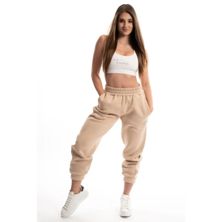 TIMME -  Women's sweatpants SuperWoman - Almond Latte