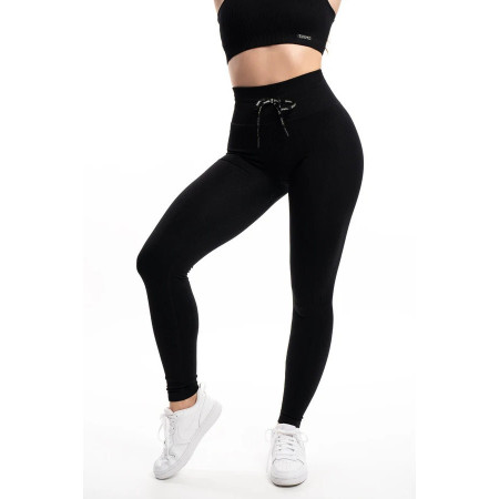 TIMME -  Leggings Ribbed "Perfect Butt" 2.0 - Deep Black