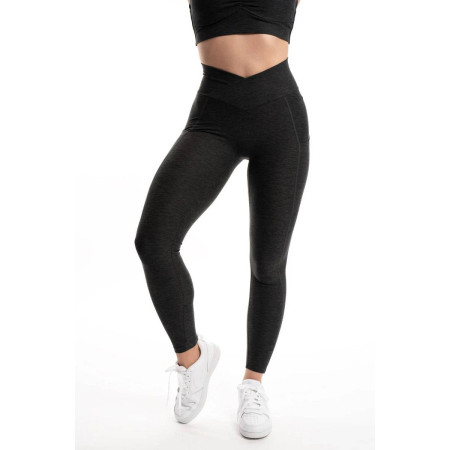 TIMME -  Leggings Level-Up "V Pocket" - Cloudy Black