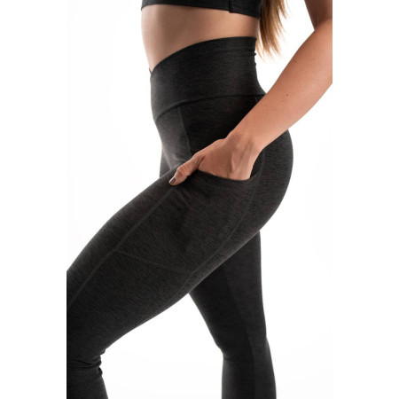 TIMME -  Leggings Level-Up "V Pocket" - Cloudy Black