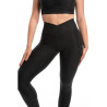 TIMME -  Leggings Level-Up "V Pocket" - Cloudy Black