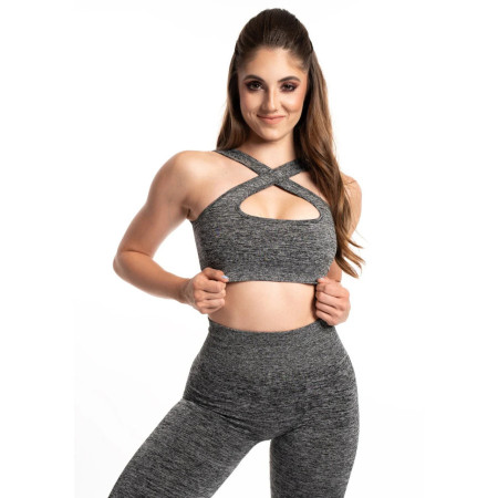 TIMME - Double-sided sports bra Seamless Skin 2.5 - Shadow Grey