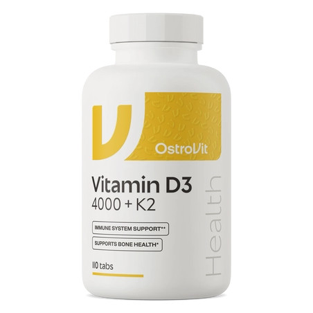 OstroVit - Vitamin D3 4000 IU + K2 LIMITED 110 tabs.
