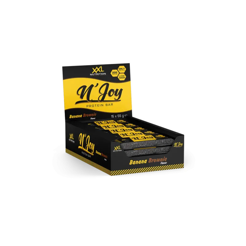 Proteinska ploščica XXL Nutrition N'Joy 55 g | Banana Brownie