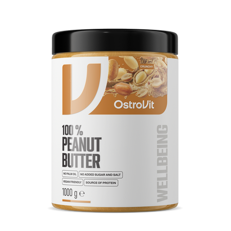 Arašidovo maslo OstroVit 100% Peanut Butter 1 kg