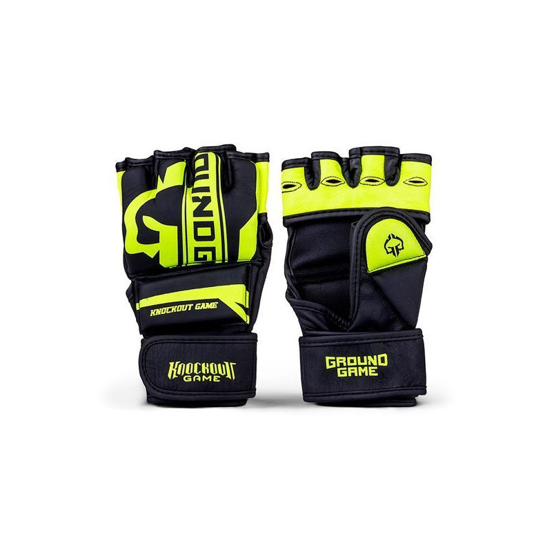 Ground Game - MMA rokavice - STRIPE NEON