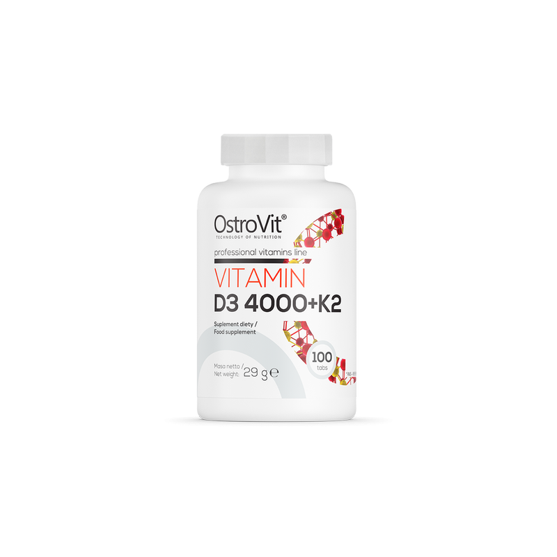 OstroVit - Vitamin D3 4000 IU + K2 100 tabs