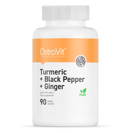 OstroVit - Turmeric + Black Pepper + Ginger 90 tabs