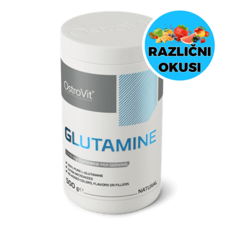 OstroVit - 100% Glutamine 500g | Z okusom