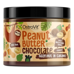 OstroVit - Chocolate Peanut Butter + Hazelnuts in Caramel crunchy